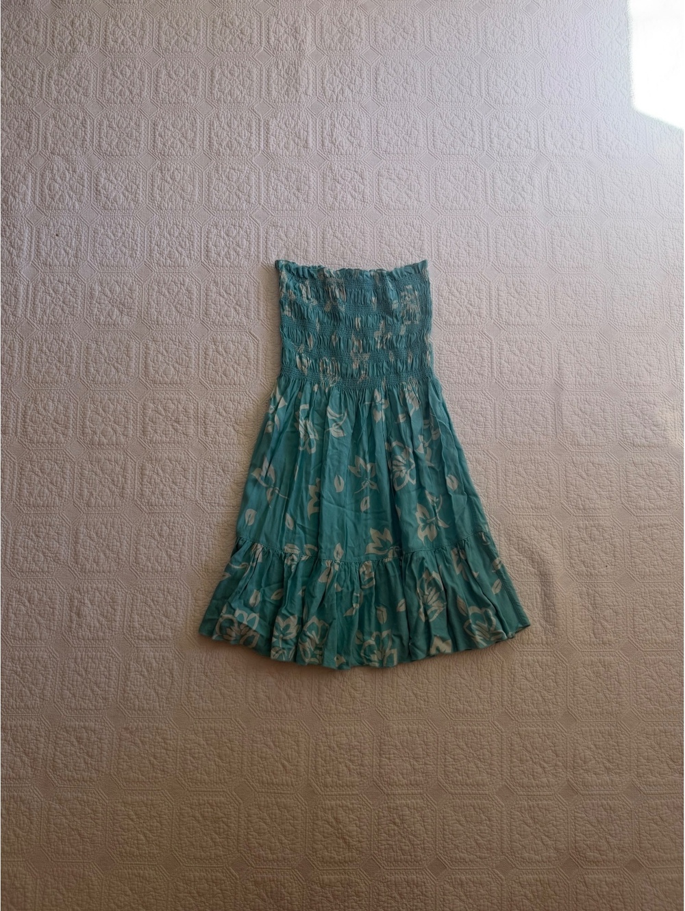 Moda international Turquoise Strapless  Summer Dress